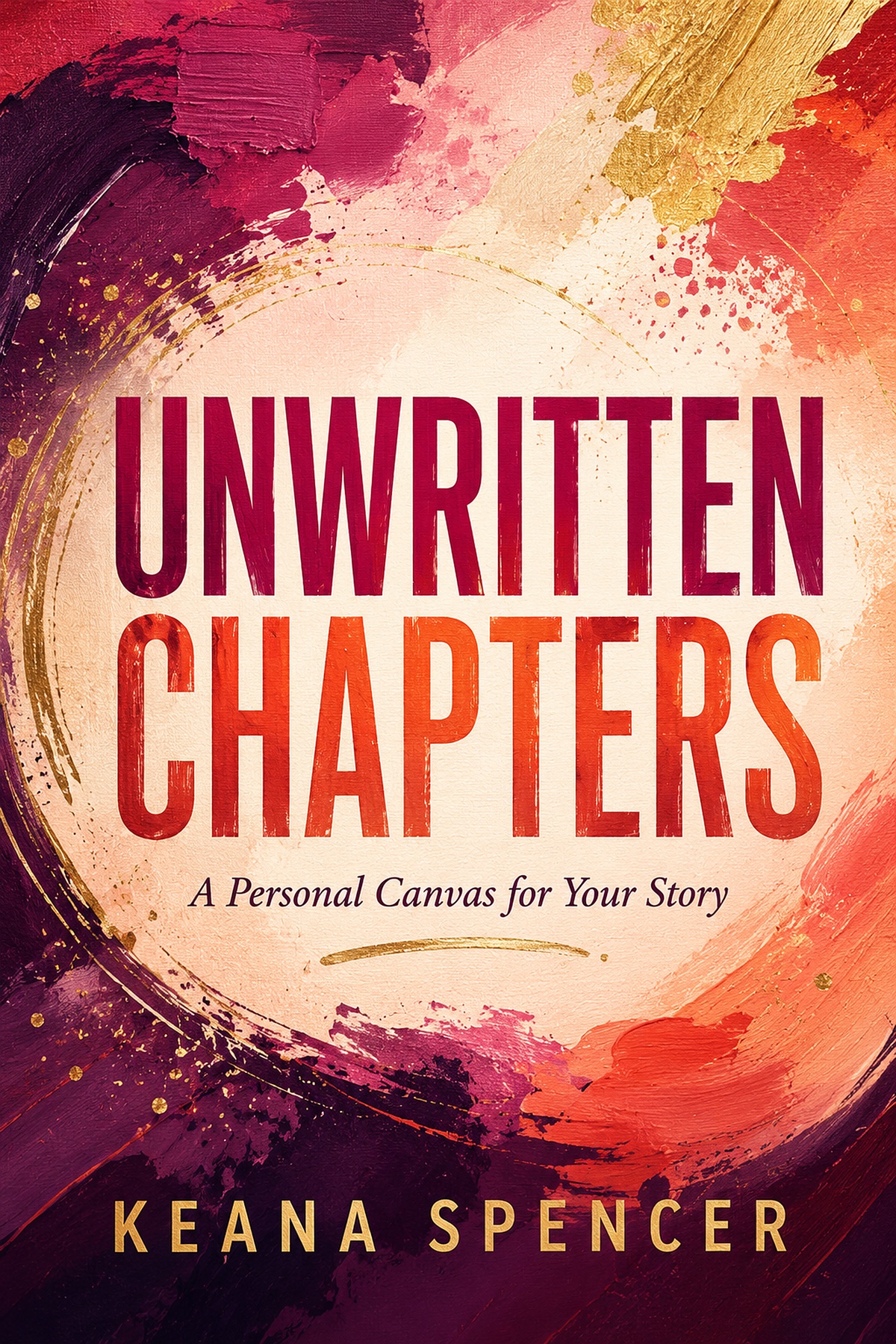 Unwritten Chapters book cover by Keana Spencer